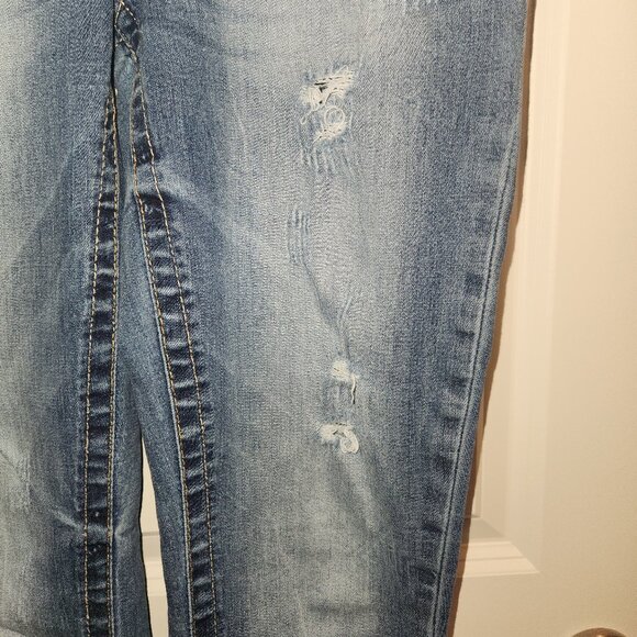 SEVEN7 Brand Slim Boot Cut Jeans Size 6 Cowgirl Style - Picture 13 of 13